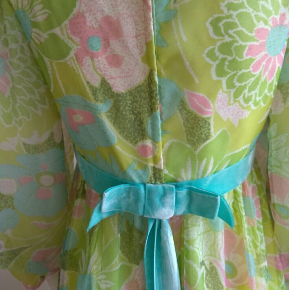 Vintage 70's Floral Maxi Dress: Emma Domb - Picture 6 of 8